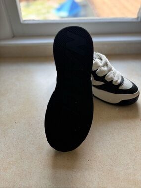 Naked Wolfe Black and White Platform Sneakers